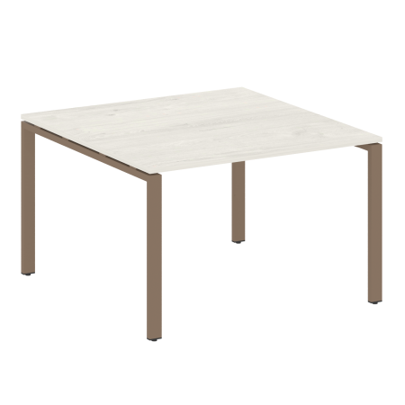 Переговорный стол 1 столешница Metal System Style БП.ПРГ-1.2 1200x1235x750 (Дуб Наварра/Мокко металл)