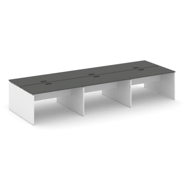 Рабочая станция 2-х сторонняя SN-D.DRS-081 (2940х1632х750) (Антрацит/Белый) Рабочая станция 2-х сторонняя SN-D.DRS-081 (2940х1632х750) (Антрацит/Белый)
