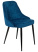 Стул для кухни KF-5_2 комплект 2шт темно-синий Velvet 29 металл черный на ножках (KF-5/VELV29_2) (Темно-синий)
