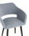 Стул с подлокотниками Саймон велюр серый (Стул Саймон серый)