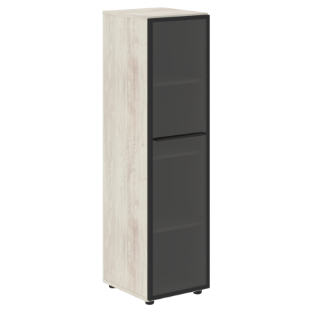 Шкаф колонка со стеклянной дверью правый LOFTIS LMC 40.2(R) 400х430х1517 (Сосна Эдмонт)