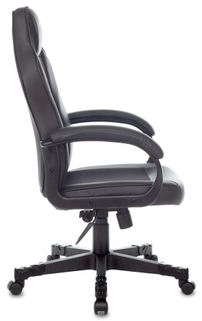 Кресло игровое Zombie Game 17 черный эко.кожа/ткань крестов. пластик (Черный)