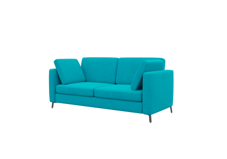 Диван двухместный BRS-2 (Teddy 133/Металл Черный)