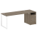 Рабочая станция Metal System Style БО.РС-СТП1.4 1812x720x750 (Дуб Наварра/Серый металл) Рабочая станция Metal System Style БО.РС-СТП1.4 1812x720x750 (Дуб Наварра/Серый металл)