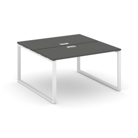 Рабочая станция 2-х сторонняя SN-6O.DRS-001 (980х1232х750) (Антрацит/Металл Белый)