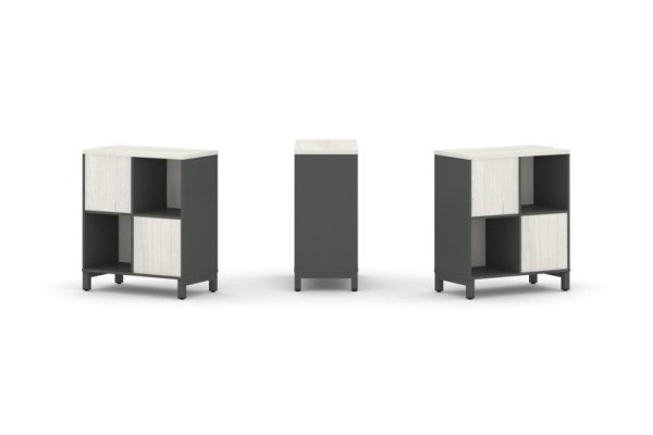 Набор стеллажа 2-х сторонний, 2 яруса SN.NSD-221 (754х400х881) (Антрацит/Дуб Наварра/Металл Антрацит) Набор стеллажа 2-х сторонний, 2 яруса SN.NSD-221 (754х400х881) (Антрацит/Дуб Наварра/Металл Антрацит)