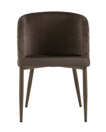 Стул Оскар велюр коричневый (Стул Оскар коричневый)
