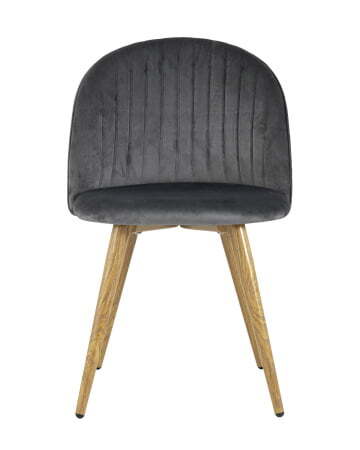 Стул Лион Страйпс велюр серый (Стул Лион серый) Стул Лион Страйпс велюр серый (Стул Лион серый)
