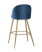 Стул барный Лион голубой велюр (Стул барный Лион голубой)