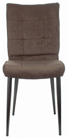 Стул для кухни KF-4_2 комплект 2шт коричневый Light 10 металл черный на ножках (KF-4/LT10_2) (Коричневый)