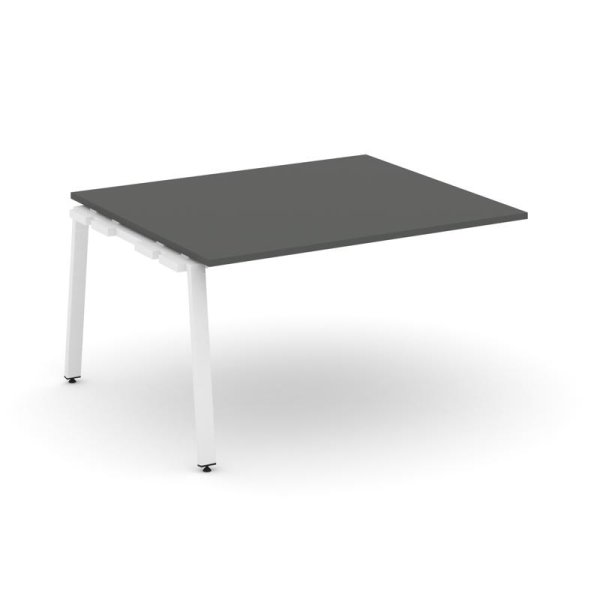 Проходной наборный элемент переговорного стола SN-6A.NSPRG-034.3 (1580х1180х750) (Антрацит/Металл Белый)