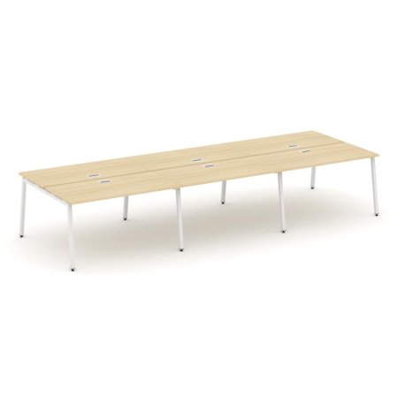 Рабочая станция 2-х сторонняя SN-4A.DRS-082 (3540х1632х750) (Акация Лорка/Металл Белый)