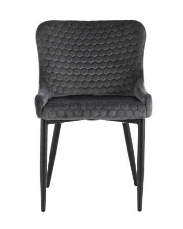 Стул Ститч Хани велюр серый (Стул Ститч Хани серый)