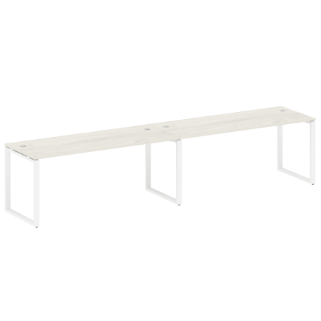 Рабочая станция Metal System Style БО.СМ-2.5 3600x720x750 (Дуб Наварра/Белый металл)