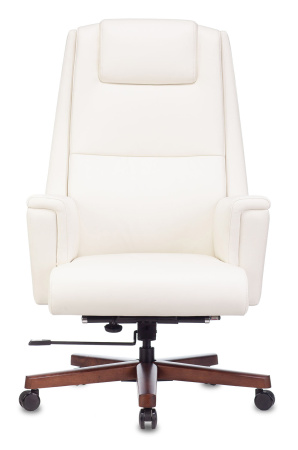 Кресло руководителя _DUKE белый кожа крестов. металл/дерево (Белый) Кресло руководителя _DUKE белый кожа крестов. металл/дерево (Белый)