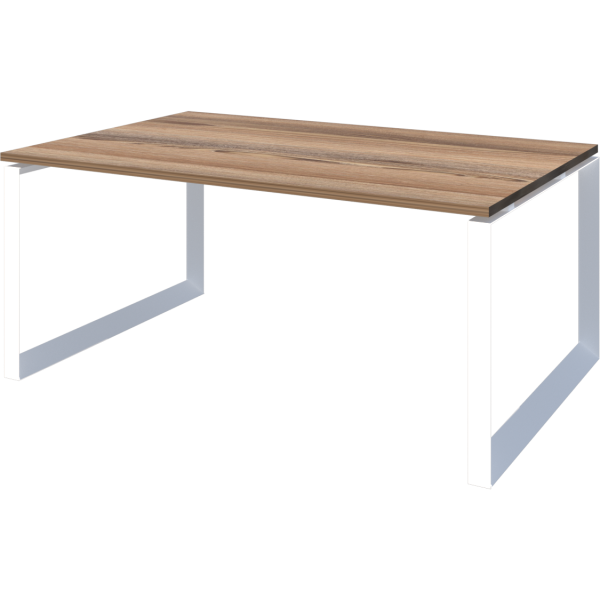 Стол переговорный на металлокаркасе Аргентум-МП НТМП.О.120.11 1200x1100x750 (Дуб сафари/Белый)
