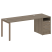 Рабочая станция с опорной тумбой Metal System Style БП.РС-СТП-1.4 2012x720x750 (Дуб Наварра/Серый металл) Рабочая станция с опорной тумбой Metal System Style БП.РС-СТП-1.4 2012x720x750 (Дуб Наварра/Серый металл)