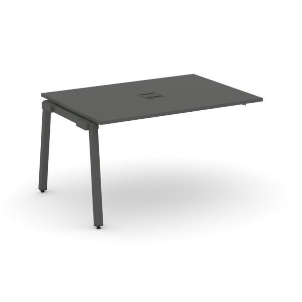 Проходной наборный элемент переговорного стола SN-5A.NSPRG-003 (1380х980х750) (Антрацит/Металл Антрацит)