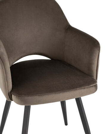 Стул Венера вращающийся велюр коричневый (Стул Венера коричневый)