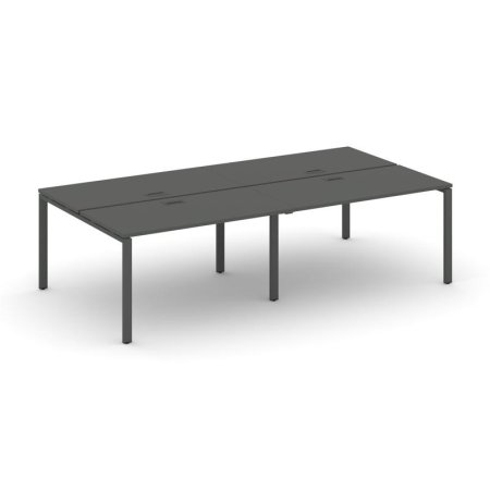 Рабочая станция 2-х сторонняя SN-6P.DRS-054 (3160х1632х750) (Антрацит/Металл Антрацит)