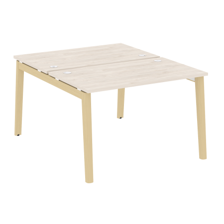 Рабочая станция на деревянных опорах Onix Wood OW.D.RS-2.2.7 1180x1475x750 (Дуб Аризона/Дуб Светлый)
