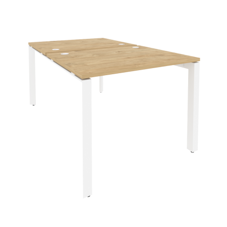 Рабочая станция на П-образном м/к Onix O.MP-D.RS-2.1.8 980x1635x750 (Тиквуд Светлый/Белый Металл)