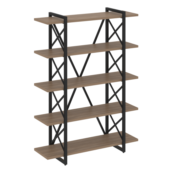 Стеллаж на регулируемых опорах-5 полок VR.L-MST.O-5.8V 1200x400x1650 (Дуб Аризона/Черный металл) Стеллаж на регулируемых опорах-5 полок VR.L-MST.O-5.8V 1200x400x1650 (Дуб Аризона/Черный металл)