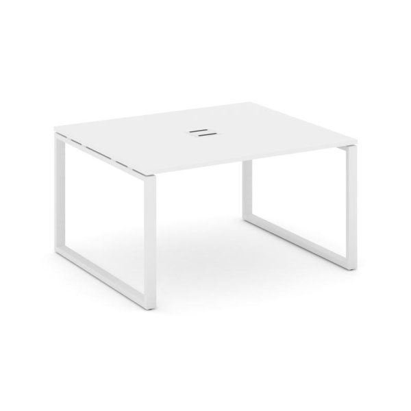 Стол переговорный SN-6O.SPRG-034 (1580х1180х750) (Белый/Металл Белый)