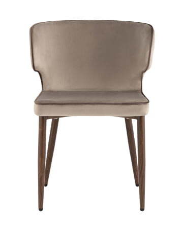 Стул Матео с кантом велюр шампань ножки дерево (Стул Матео шампань)