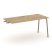 Стол приставка к опорным тумбам ES.SPR-4-LK (1580х730х750) (Тиквуд Светлый/Металл Латте)