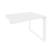 Стол-приставка на О-образном м/к к опорным элементам Onix O.MO-SPR-1.8 980x800x750 (Тиквуд Светлый/Белый Металл)