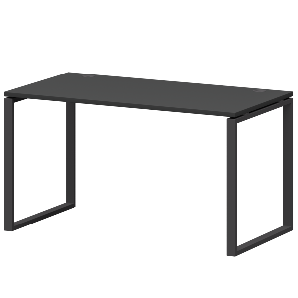 Стол на металлокаркасе Смарт СМС25-О-10К.73.Пр25 1000x730x750 (Графит/Антрацит)