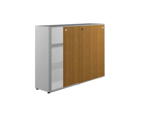 Шкаф средний двери-купе X7 IDEC07M 1200x430x1310 (Орех каналетто)