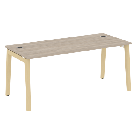 Стол руководителя на деревянных опорах Onix Wood Direct OW.SRR-5.8 1780x800x750 (Дуб Аттик/Дуб Светлый)