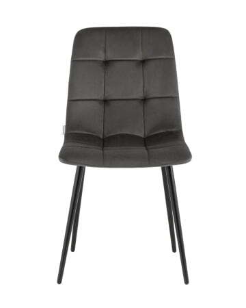 Стул Одди велюр тёмно-серый (Стул Одди темно-серый)