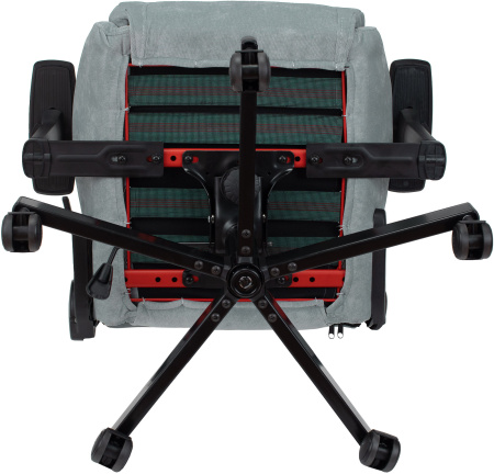 Кресло игровое Knight N1 Fabric серо-голубой Light-28 с подголов. крестов. металл (Серо-голубой)