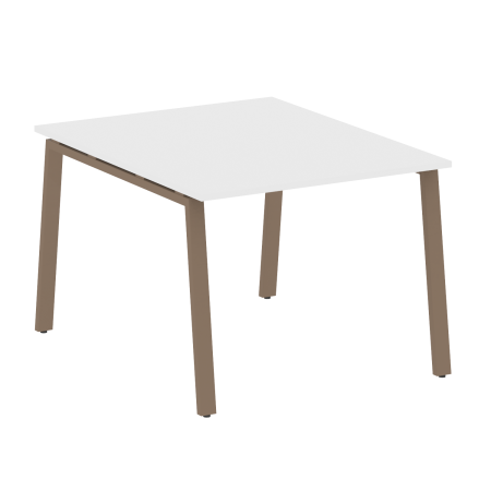 Стол для переговоров (1 столешница) на А-образном м/к Metal System Style БА.ПРГ-1.1 1000x1235x750 (Белый/Мокко металл)