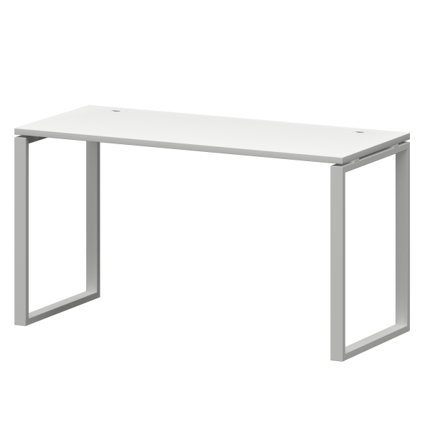 Стол на металлокаркасе Смарт СМС25-О-10К.60.Пр25 1000x600x750 (Белый/Белый)