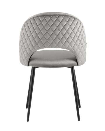 Стул Меган велюр с ромбами серый (Стул Меган серый)