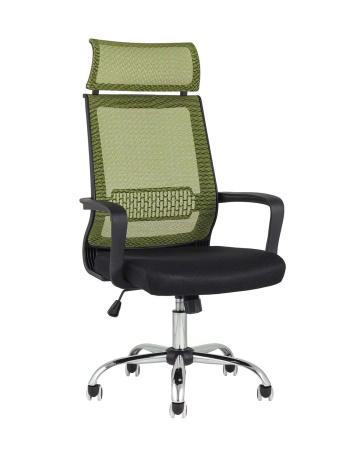Кресло офисное TopChairs Style зеленое (Компьютерное кресло Style зеленый)