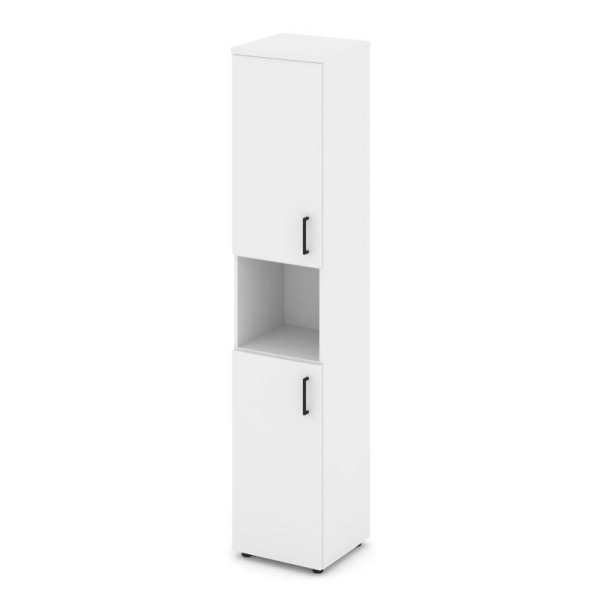 Шкаф высокий узкий SN.STU.E-107(L) (400х400х1982) (Белый) Шкаф высокий узкий SN.STU.E-107(L) (400х400х1982) (Белый)