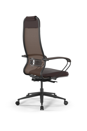 Кресло для руководителя Метта SynchroSit 10 B1-115K - X2+Extra /Um00/Wm12/K1bL(M23.B11.G19.W02) (Темно-коричневый)