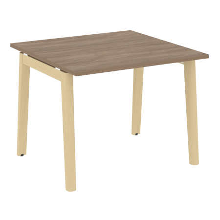 Стол переговорный на деревянных опорах Onix Wood OW.PRG-1.1 980x980x750 (Дуб Аризона/Дуб Светлый)