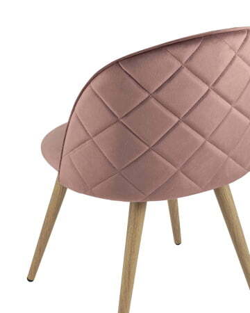Стул Лион велюр с ромбами розовый (Стул Лион NEW розовый)