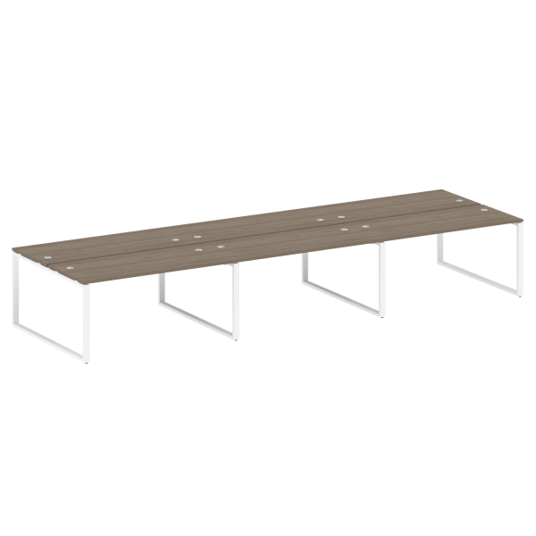 Рабочая станция Metal System Style БО.СМ-6.4 4800x1475x750 (Вяз/Белый металл) Рабочая станция Metal System Style БО.СМ-6.4 4800x1475x750 (Вяз/Белый металл)