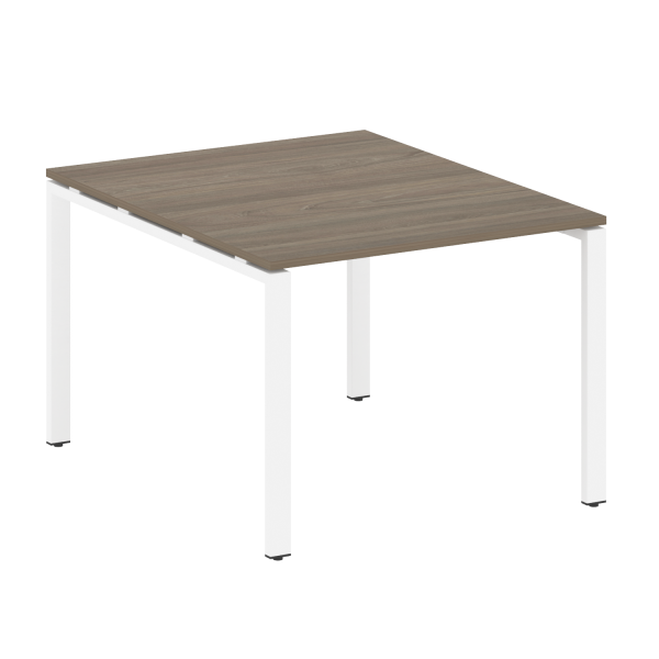 Переговорный стол 1 столешница Metal System Style БП.ПРГ-1.1 1000x1235x750 (Вяз/Белый металл)