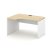 Стол рабочий эргономичный SN-D.SPA-022(L) (1580х800/980х750) (Тиквуд Светлый/Белый) Стол рабочий эргономичный SN-D.SPA-022(L) (1580х800/980х750) (Тиквуд Светлый/Белый)
