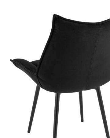 Стул Осло велюр черный (Стул Осло черный)