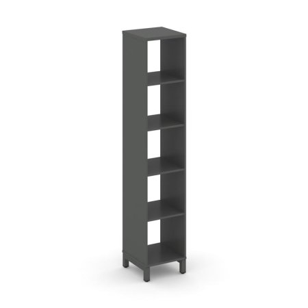 Каркас стеллажа 5 ярусов SN.KS-510 (387х400х1982) (Антрацит/Металл Антрацит)