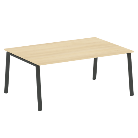 Стол для переговоров (1 столешница) на А-образном м/к Metal System Style БА.ПРГ-1.5 1800x1235x750 (Акация/Антрацит металл)